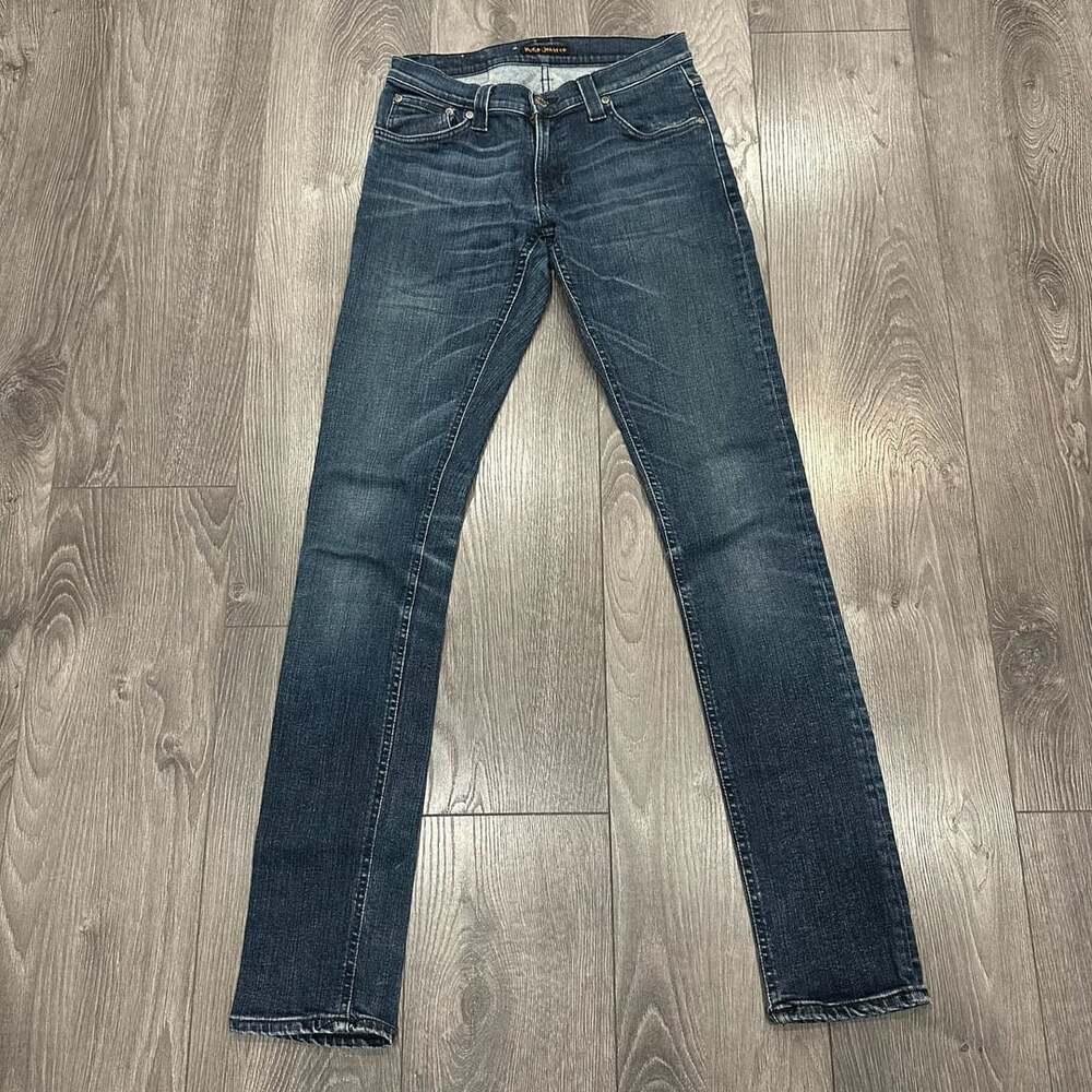Nudie Jeans Tight Long John Snakewash Size 28x34 Skinny Denim Jeans